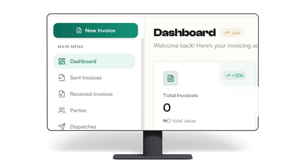 ZUTAX dashboard for Nigerian e-invoicing teams